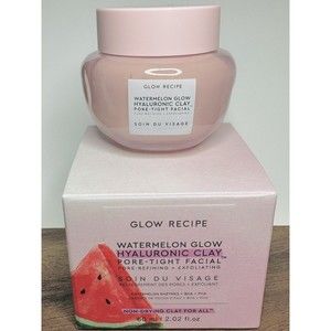 GLOW RECIPE - Watermelon Glow Hyaluronic Clay Facial Pore Tight Mask 2.02oz/60mL